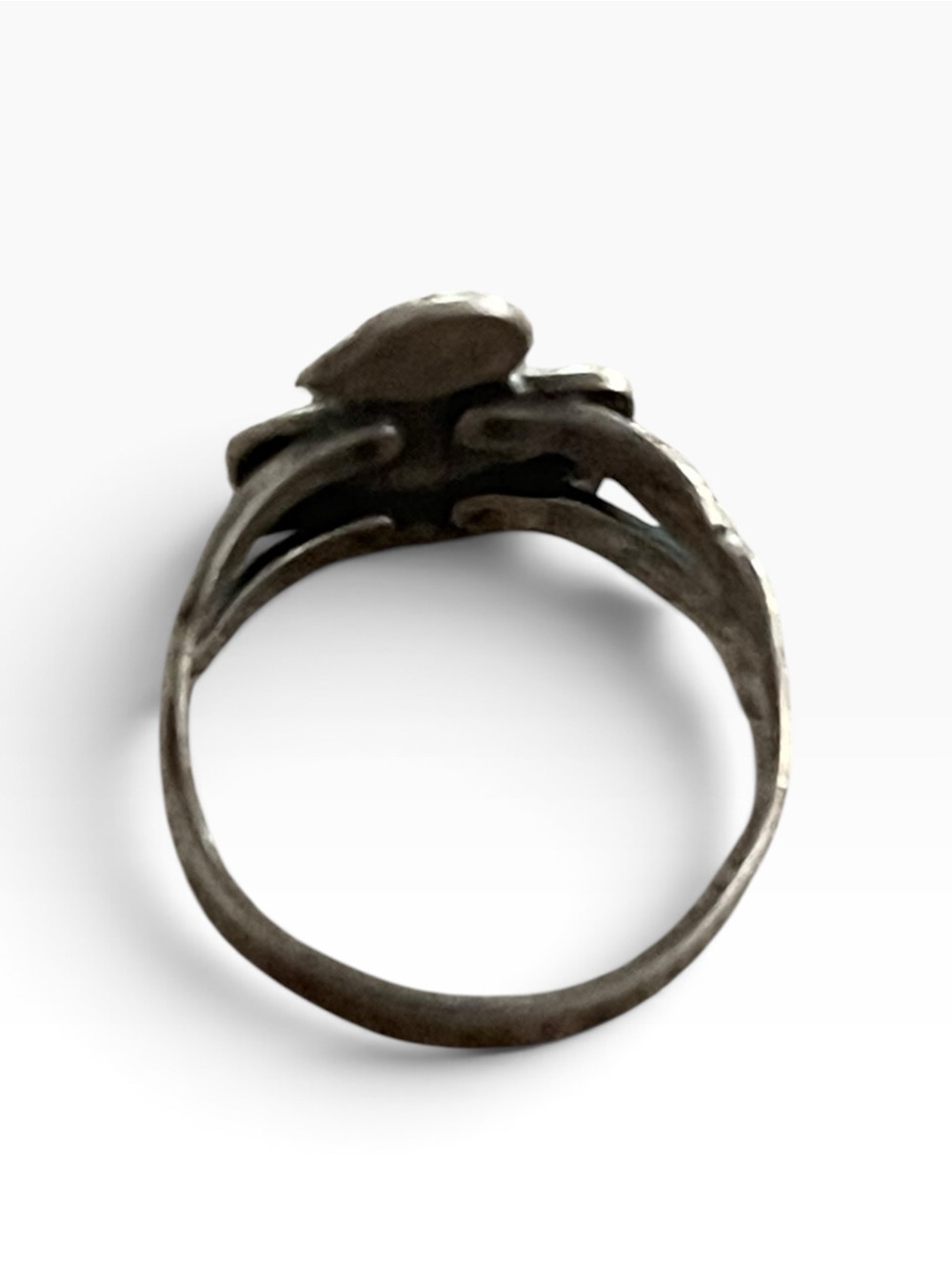 Vintage Sterling Silver Bell Trading Post Ring - Picture 10 of 11